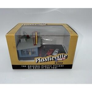 BACHMANN Plasticville N Scale Train DRIVE-IN BURGER STAND 45709 Boxed USA